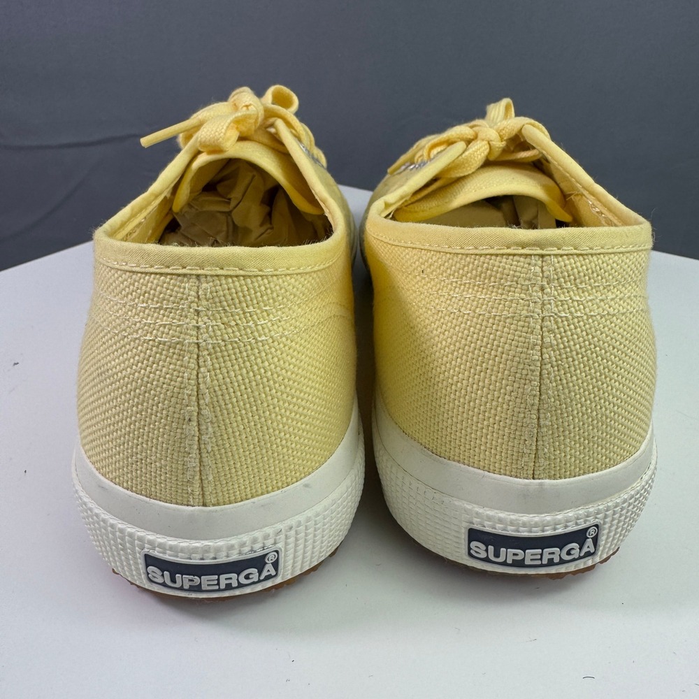 Superga 2750 Cotu Classic Sneakers Womens 9.5 Yellow Canvas Low Top Shoes - Picture 9 of 15